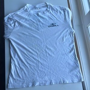 This is a white O’Neill long sleeve tee. This long sleeve is a size boys large.